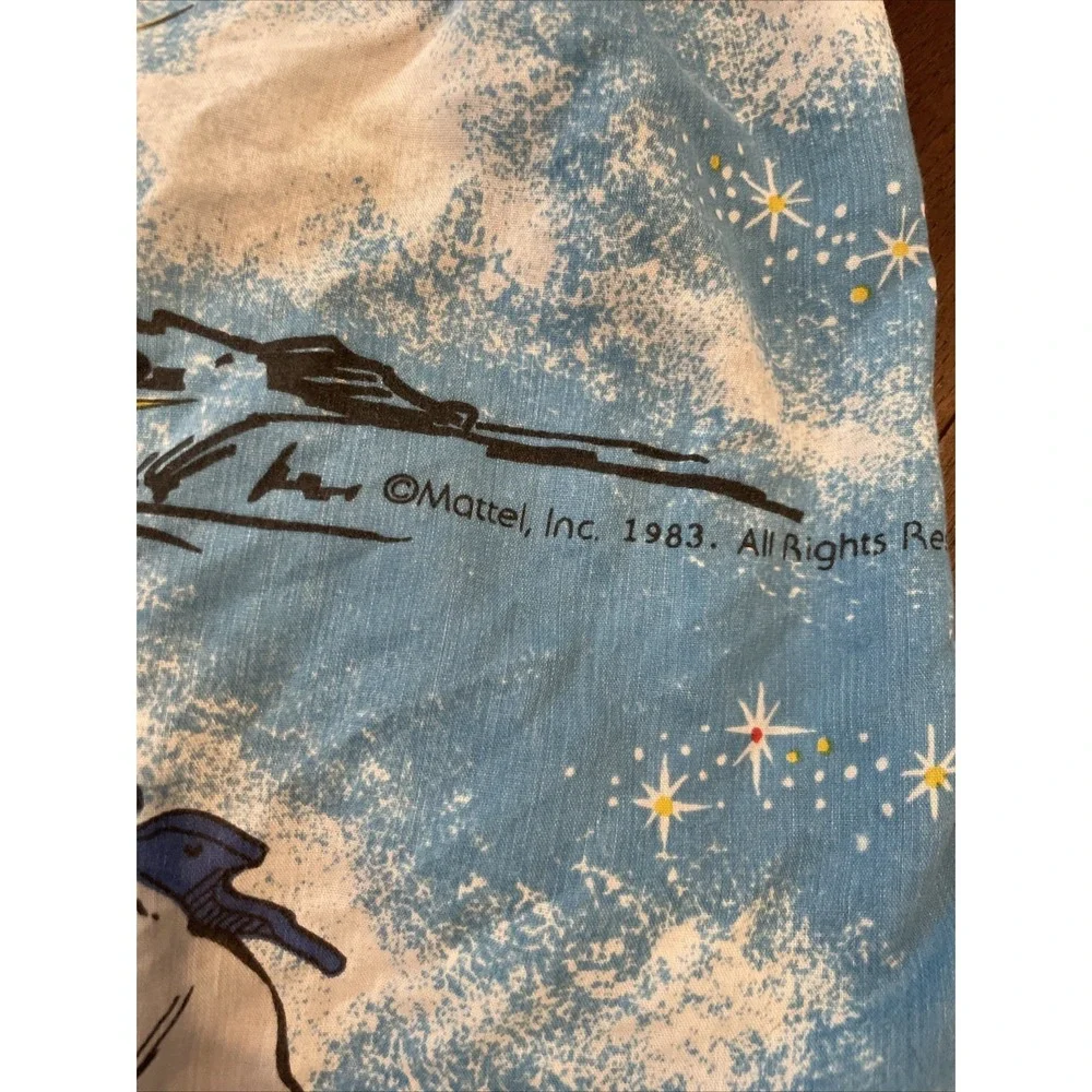 VTG 1983 MOTU He Man Skeletor Masters Universe Twin Fitted Sheet Craft Fabric